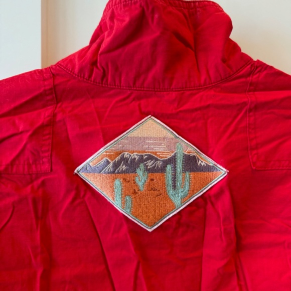 Free People Lena Flight Red Utility Jumpsuit sz Small - Picture 10 of 11